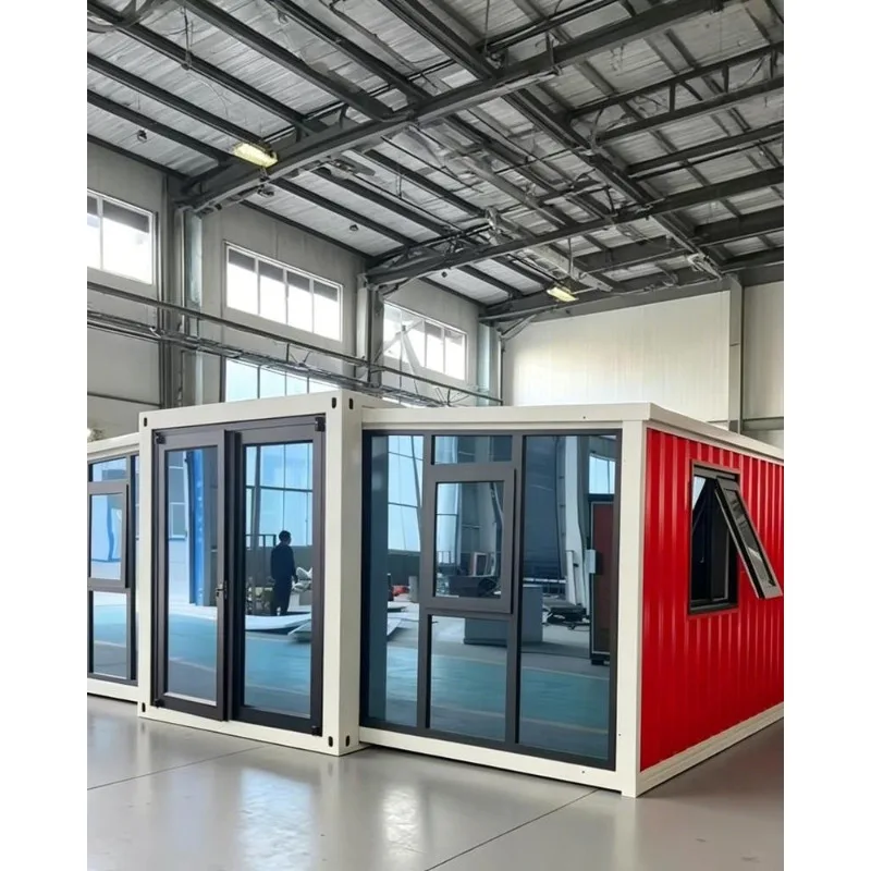 Modern 20ft Foldable Container House 3 Bedroom Expandable Prefab Home Flat Pack Portable Mobile Tiny Villa For Office Use