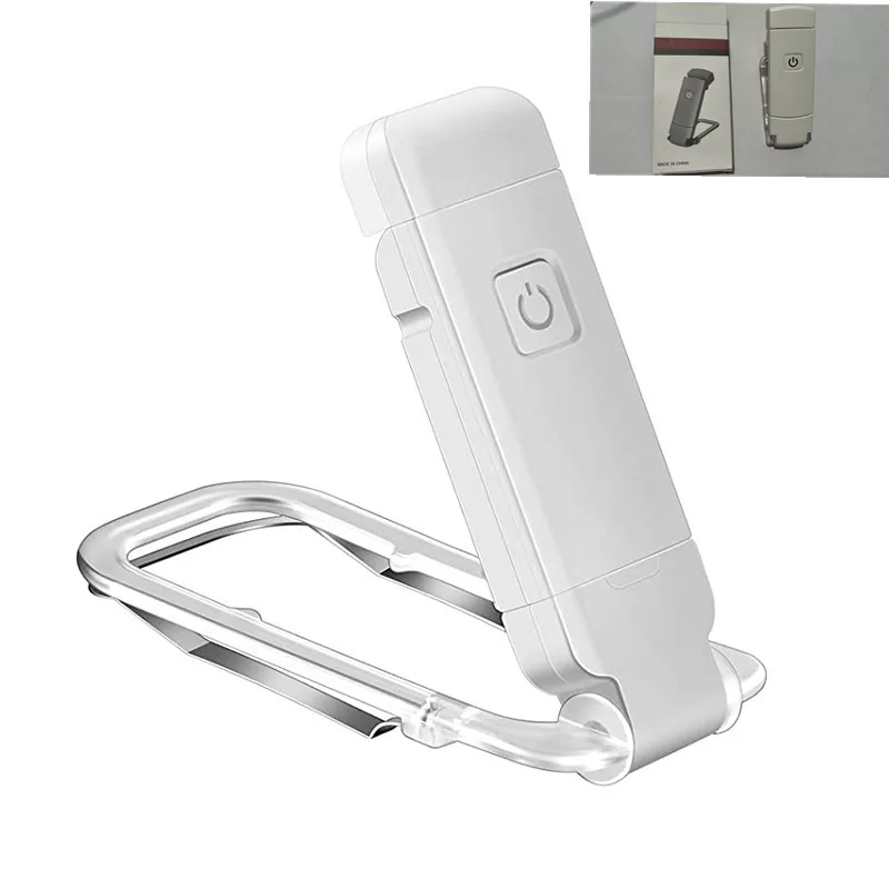 Mini Eye-Care Foldable Book Clip Lamp, Portable USB Rechargeable, Simple and Lightweight, Dormitory-Specific Reading Lamp