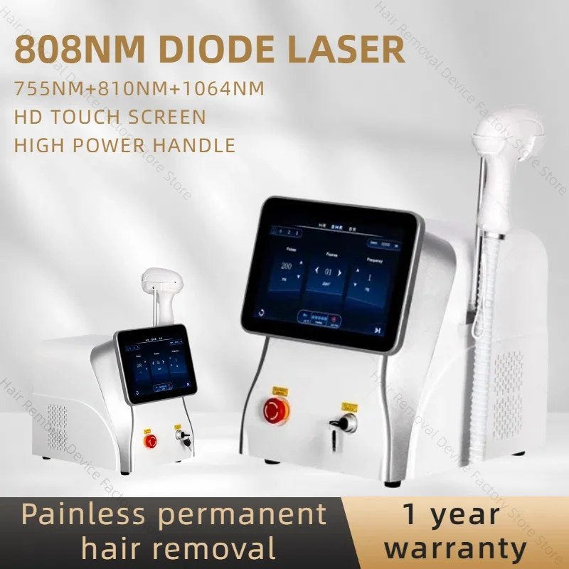 

808 Upgraded Version 3 Wavelength Diode Laser Hair Removal Machine Soprano Permanent Painless Hair Removal Equipment