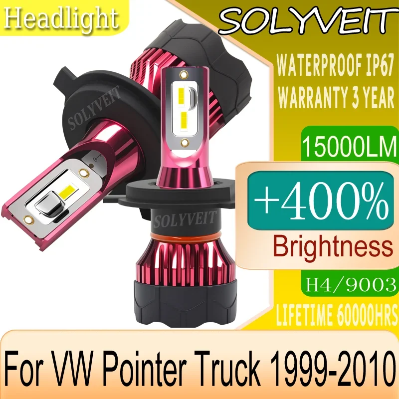 

Easy Setup Enhanced Night Vision Powerful Beam LED HEADLIGHT For VW Pointer Truck 1999 2000 2001 2002 2003 2004 2005 2006-2010