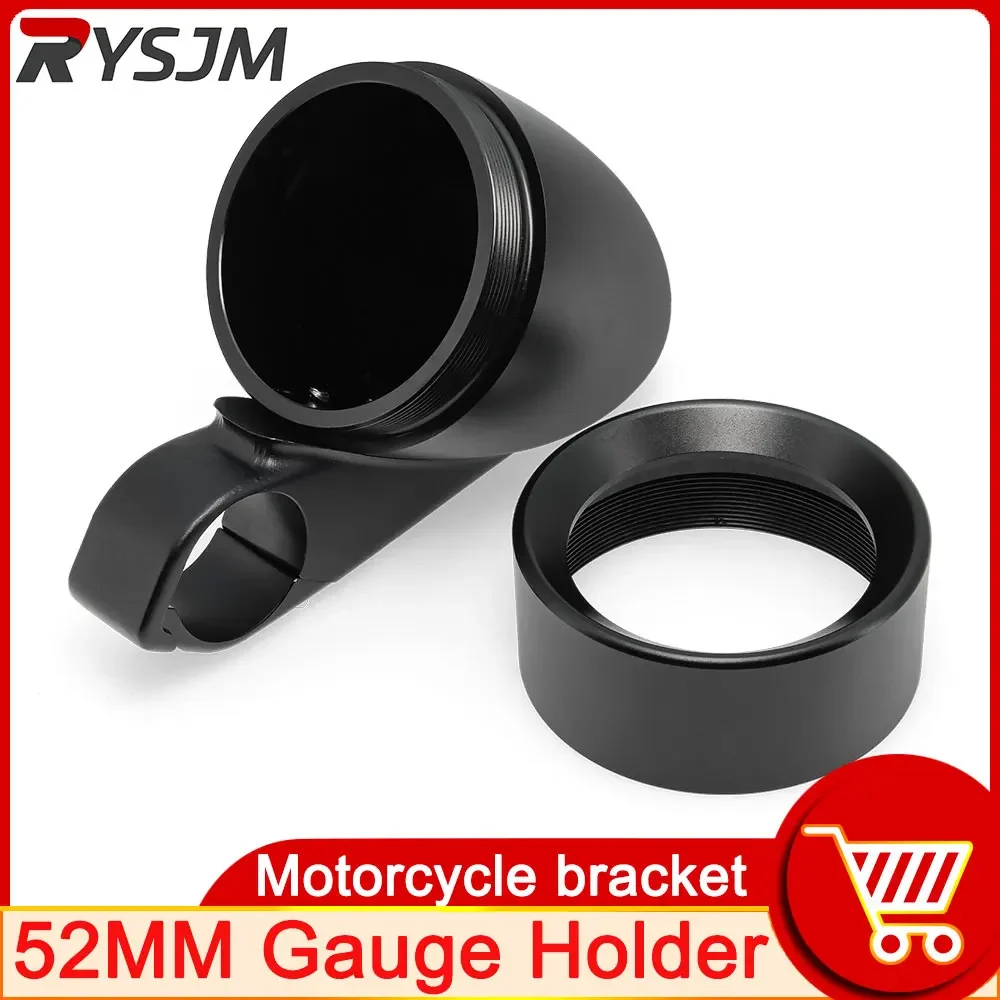 Motorcycle Bracket 52mm Meter Gauge Cover Motorcycle Tachometer Speedometer Gauge Holder Instrument Bracket Meter Mount Holder