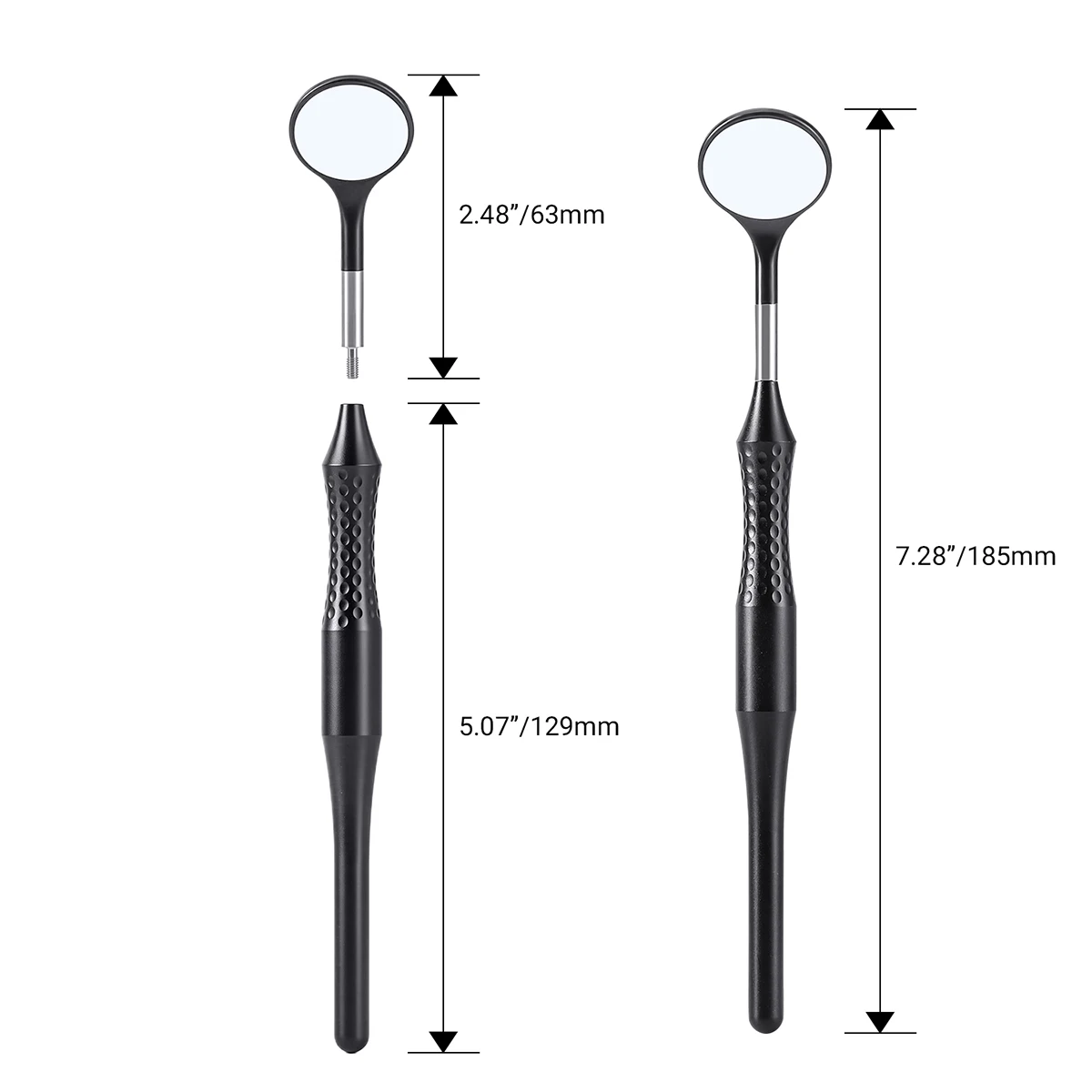 Dental Anti-fog-Mund Spiegel Oberfläche Prüfung Spiegel Metall Griff Reflektoren Autoklavierbar Replace12PCS Ultra-klare Spiegel AZDENT – Detail 8