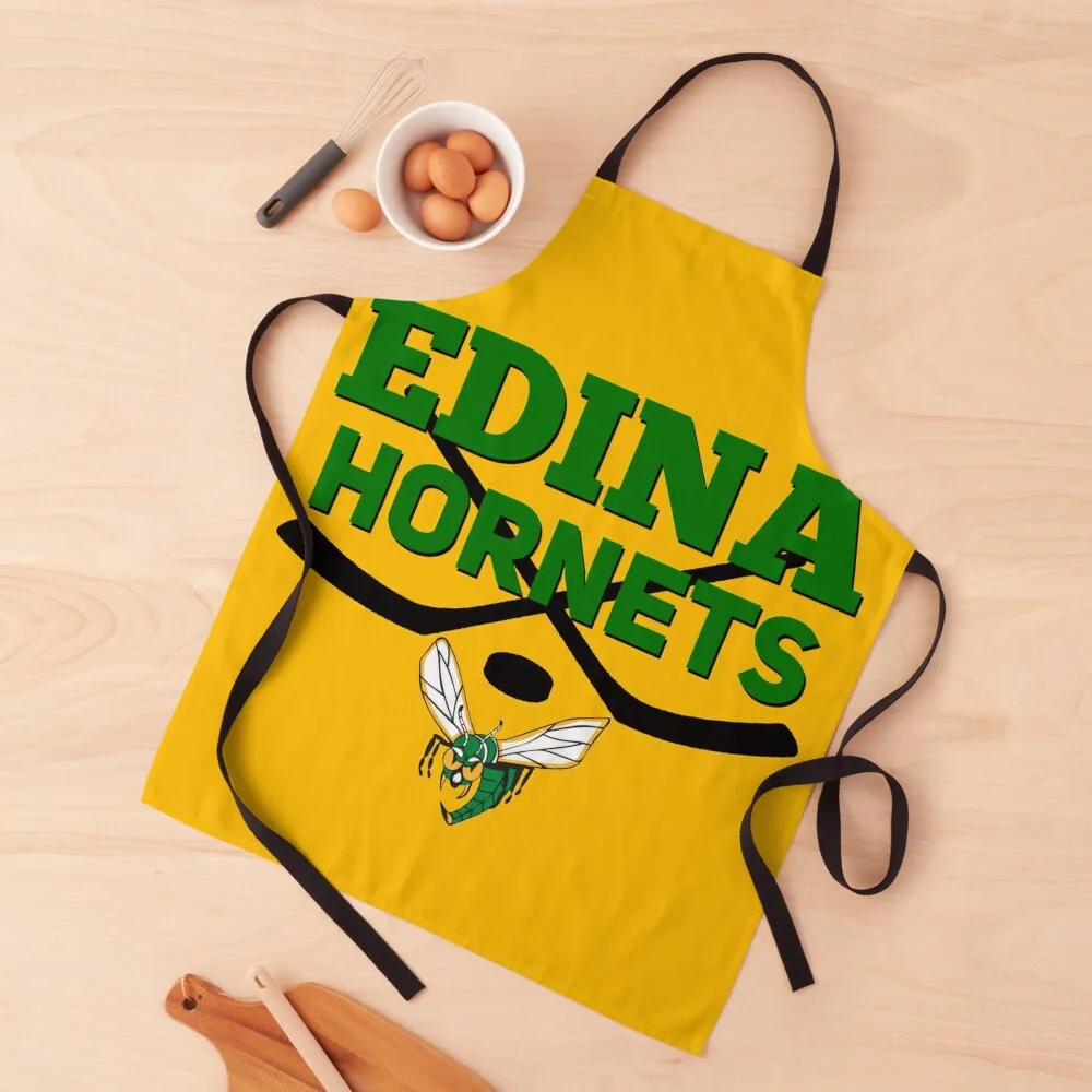 

Edina Hornets Hockey - 2 Apron chef for man For Hairdresser For Women Costume Waiter Apron
