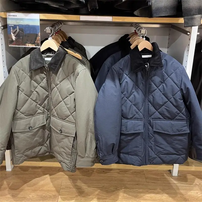 

Утепленная хлопковая куртка из полиэстера для молодежи: модное зимнее пальто с длинными рукавами для повседневного использования