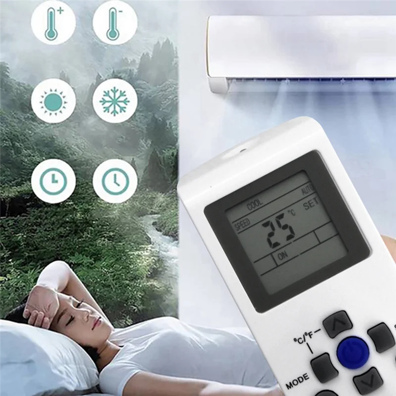 YKR-P/001E YKR-P/002E Reemplazo de control remoto de CA para aire acondicionado auxiliar Sub YKR-P/001E YKR-P/002E