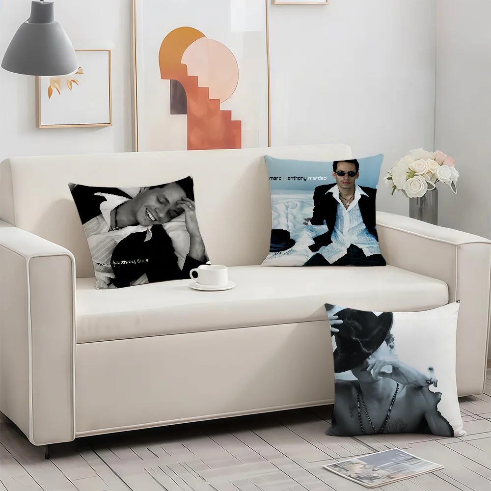 M-Marc Anthony Singer cushion cover Birthday Anniversary Gifts Double Sided Printed Zipper Cushion Cover Soft Skin Bedding