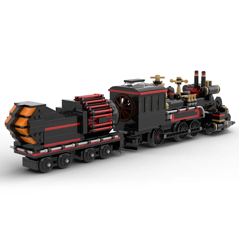 MOC 882 Pieces Jules Verne Time Train Building Blocks Suit Shuttle Time Vehicle Assembly Bricks Toys For Adult Children Gifts