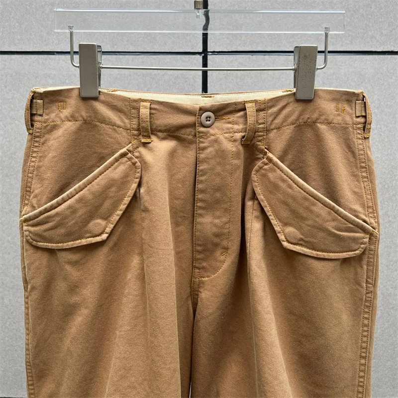 Women's pants New low rise slim fit straight leg pants for autumn 2025 Washed pure cotton cargo pants Casual versatile trousers