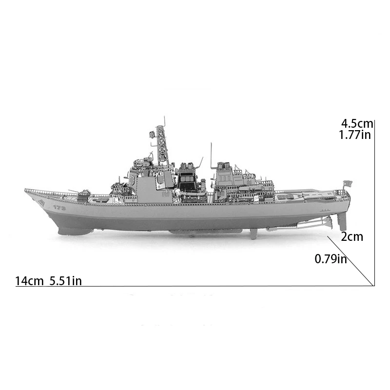 デストロイヤー-3Dメタルパズル,DIYモデル,ビルディングキット,おもちゃ,誕生日プレゼント