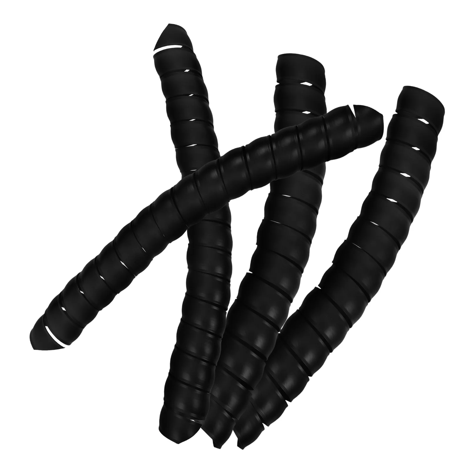 

4 Pcs Anti-squirrel Bark Tube Tree Protector Guard Trunk Protectors Small Spiral Black
