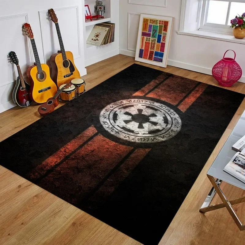 Galactic Empire Rebel Alliance Rug Lightsaber Rug Kids Room Carpet Living Room Movie Area Rug Washable Carpet Anti Slip Door Mat