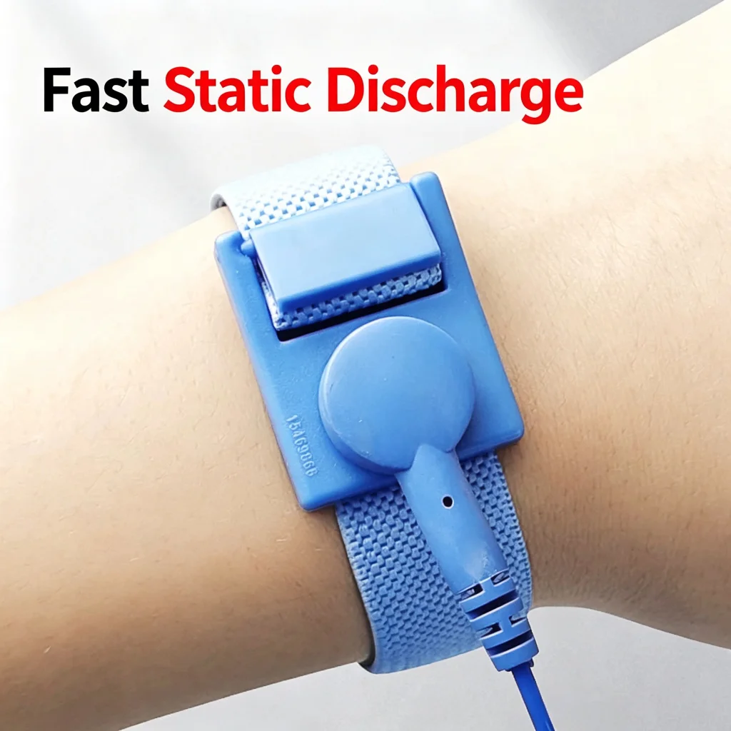 YARUN Anti-Static ESD Wristband 2m Cordless Grounding Strap for PCB Electronic Repair Phone Optional Wired