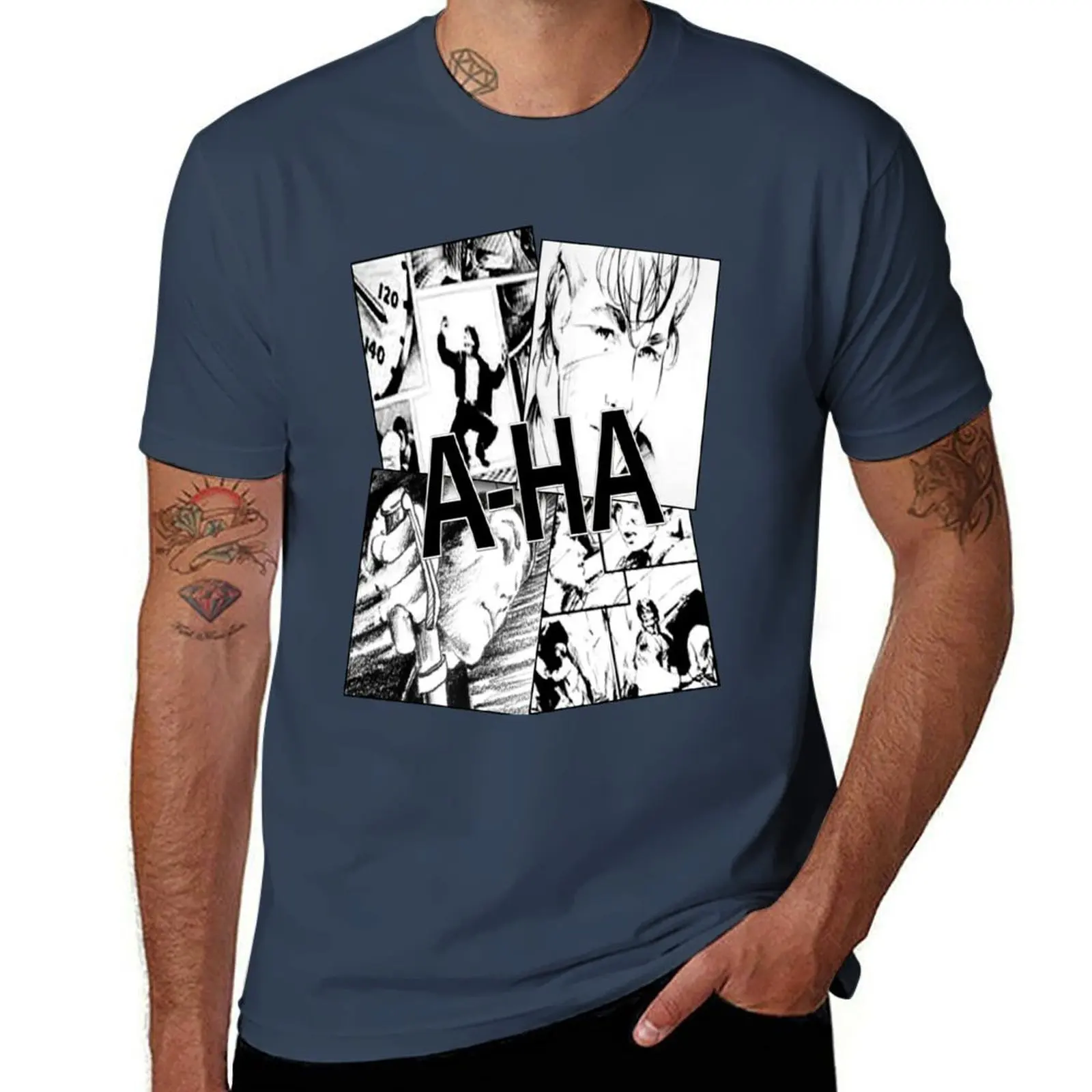 

A-HA T-Shirt Casual Graphic Print Tee