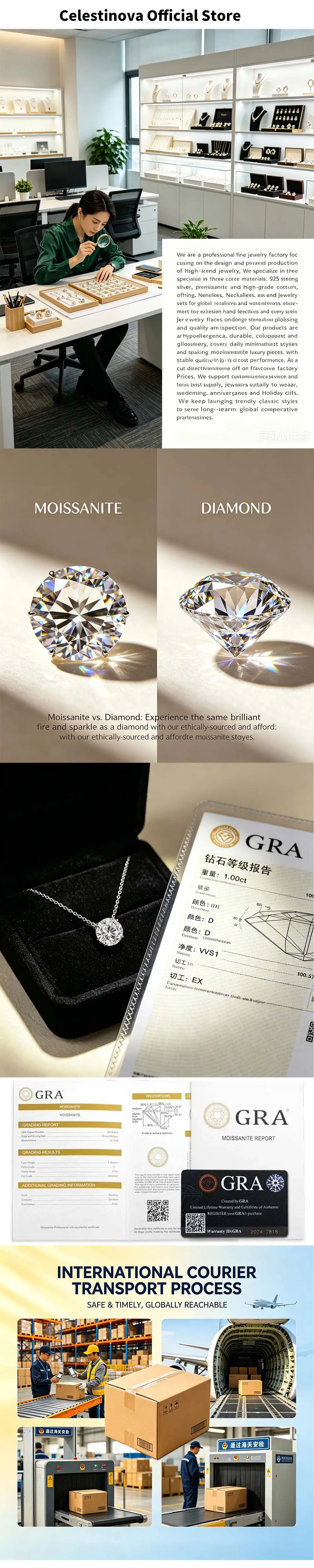 14K Vergoldeter CZ Labor-Diamant Versprechen-Ring 7mm Rundschliff Kubischer Zirkonia Hochzeits-Verlobungsringe für Frauen – Detail 24