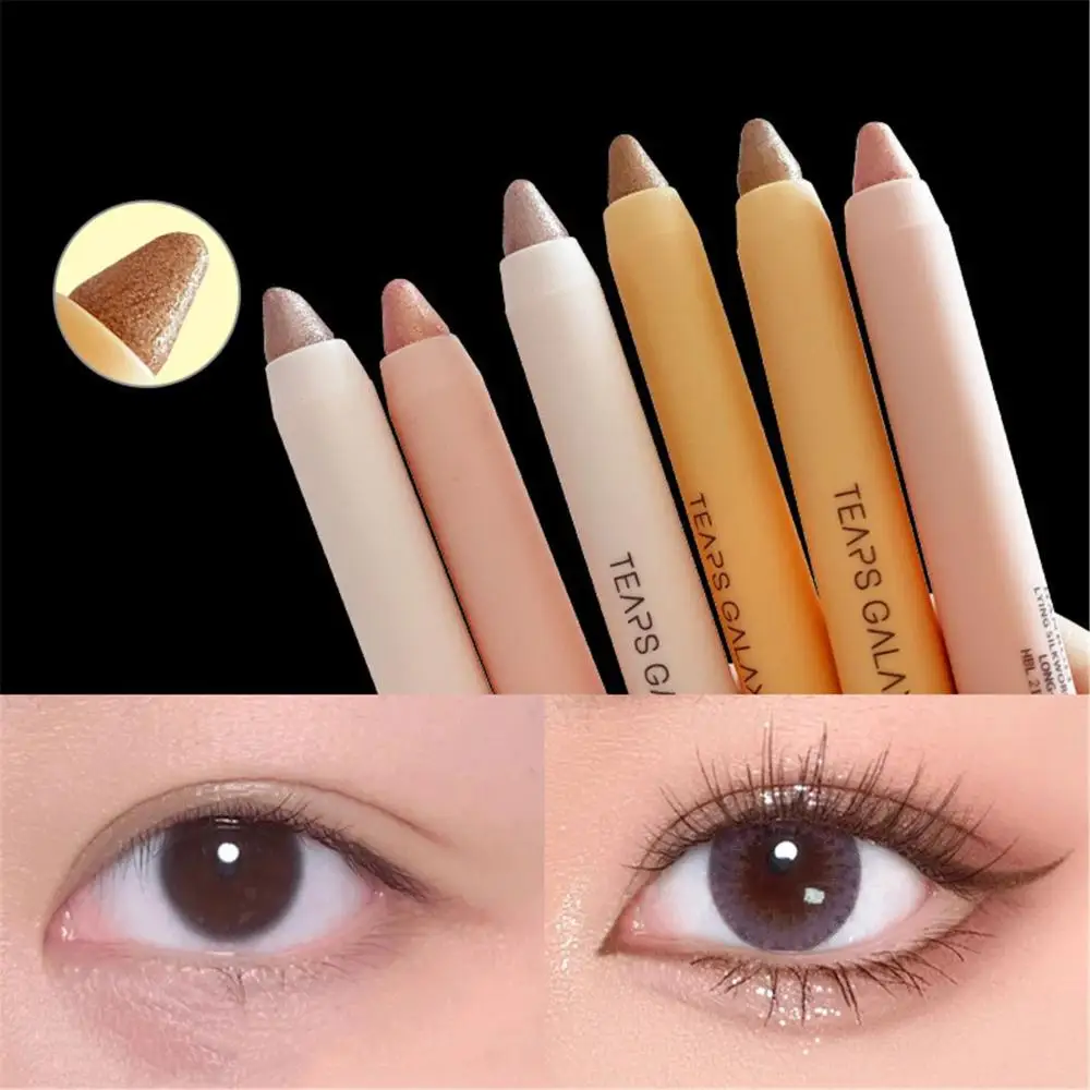 Matte Pink Shadow Pencil Long lasting Cosmetic Pen Makeup Eyeshadow Eye Socket Highlight