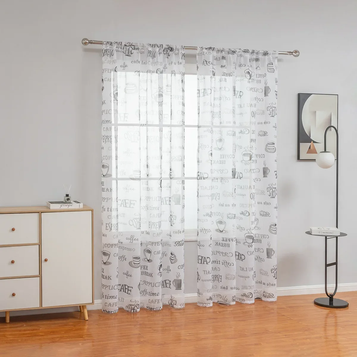 N3032Curtain gauze bedroom living room dining room sunshade curtain fabric finished product