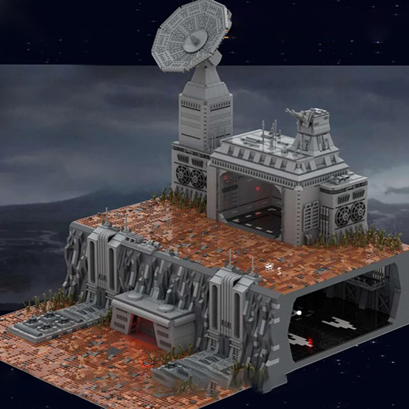 10826pcs MOC SW - Imperial Communication Base Underground Hangar Star Battle Ultimate Collector Series Model Building Blocks Toy