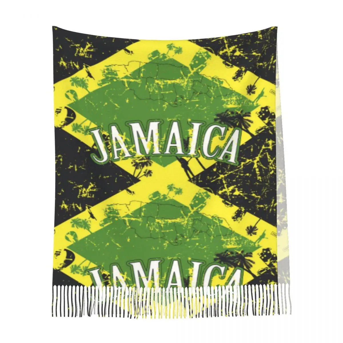 Jamaica By Adam Drakone Women\'s Tassel Shawl Scarf Fashion Scarf