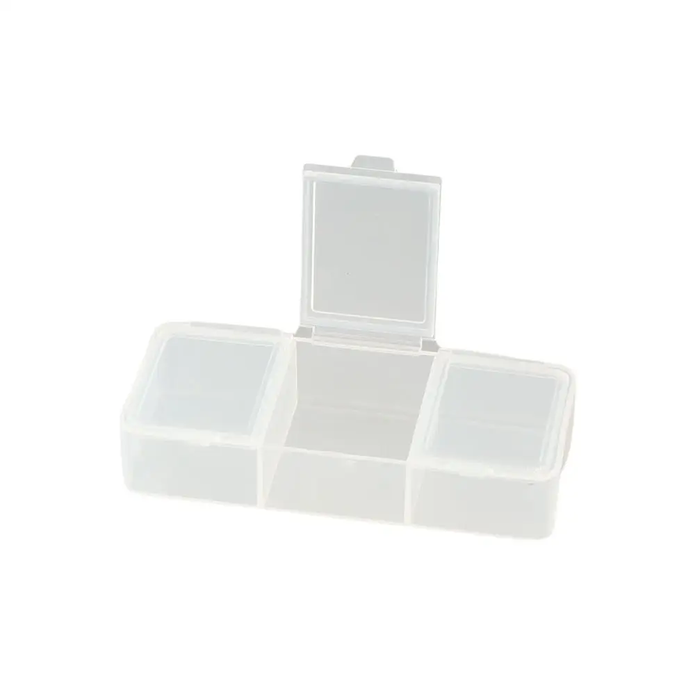 Holder Organizer Mini 3Grids Pill Case Portable Drug Dispense Medicine Box Plastic Multi-purpose Pill Storage Box Travel