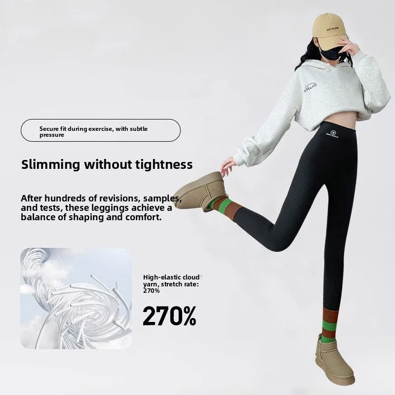 Damskie ocieplane spodnie do jogi z skóry karpiowej, obcisłe, sportowe, jako warstwa bazowa, ciepłe spodnie wierzchnie, plus size.