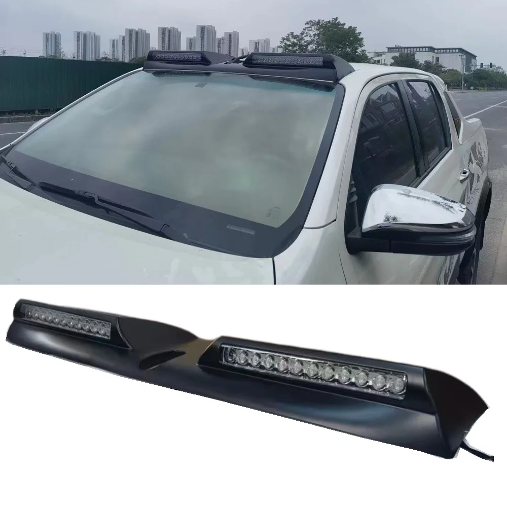 

Roof Led Bar Fit For Toyota Hilux Revo Rocco 2015 2016-2020 2021 Pickup Car Exterior Roof Light Bar