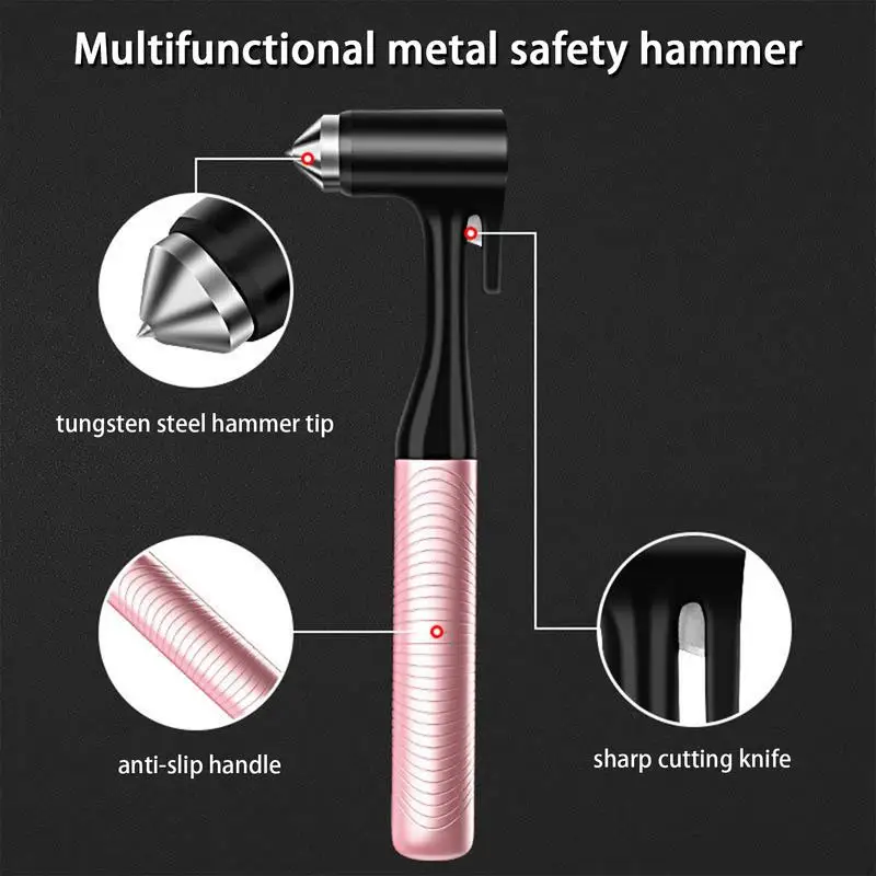 Automotive Escape Hammer Tool Window Breaker Seatbelt Cutter Safety Car Escape Tool Fireproof Automotive Car Escape Tool