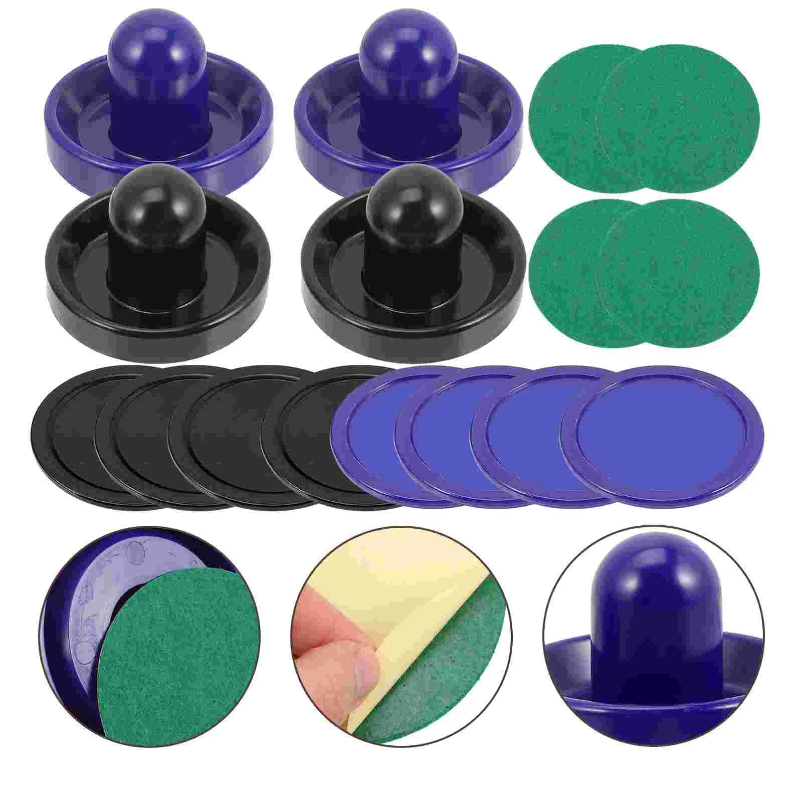 

Air Hockey Game Pucks Plastic Paddles Toy Parts Racket Accessories Table Pushers