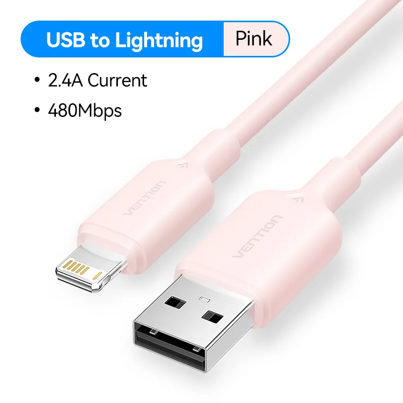 Ventie USB naar Lightning 12 W 2.4A Data Draad Snelle Oplaadkabel Voor iPhone 14 Pro 8-14 USB A naar Lightning Oplaadkabel Voor iPad