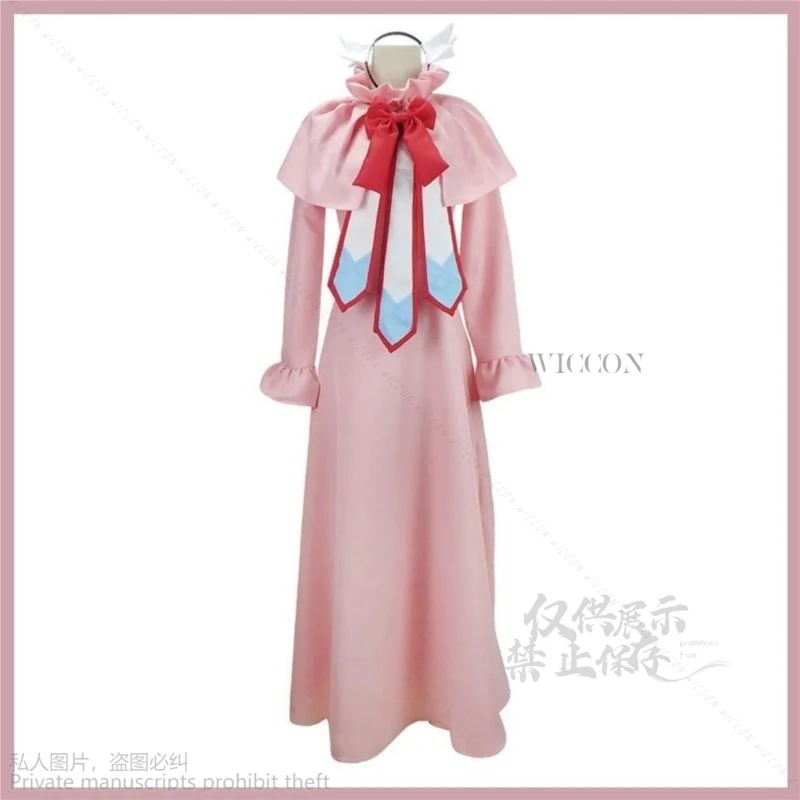 Anime FAIRY Lolita TAIL Mavis Vermilion Cosplay Costume First Guild Master Wig Pink Dress Princess Skirt Woman Christmas Suit