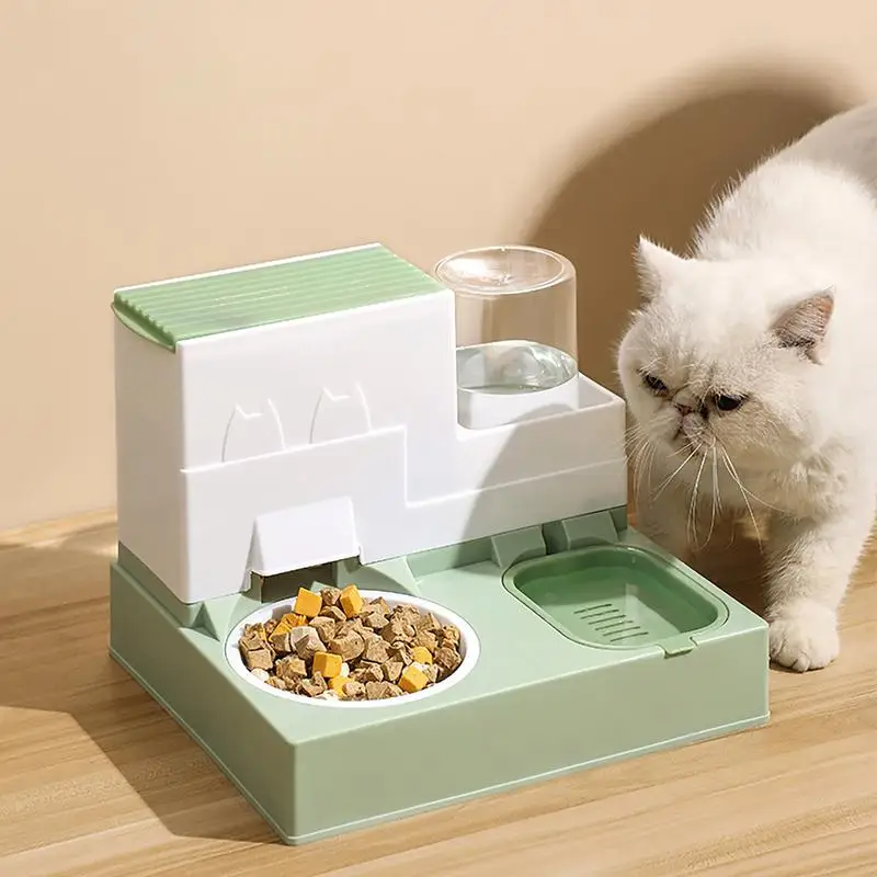 Cat Feeder Automatic Feeding Bowls Food Feeder Water Dispenser For Dog Cat Food And Water Dispenser Sturdy Pet Dry Food