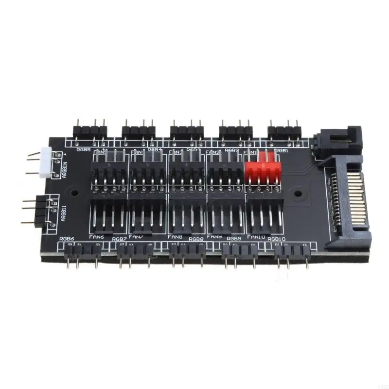 F68C 5V 3 PIN ARGB RGBW Cáp Sync RGB 10 Hub Splitter Power Mở rộng bộ chuyển đổi cáp LED Dải LIGHT PC RGB FAN