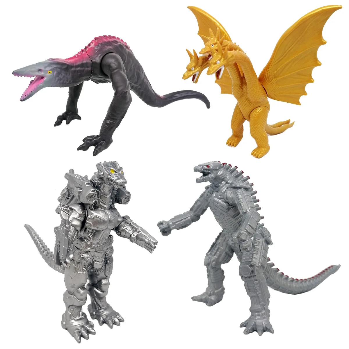 Godzilla VS Kong New Empire 2024 Action Figure Mecha Godzilla King Ghidorah Model Toy Collection Kids Birthday Gifts Ornaments