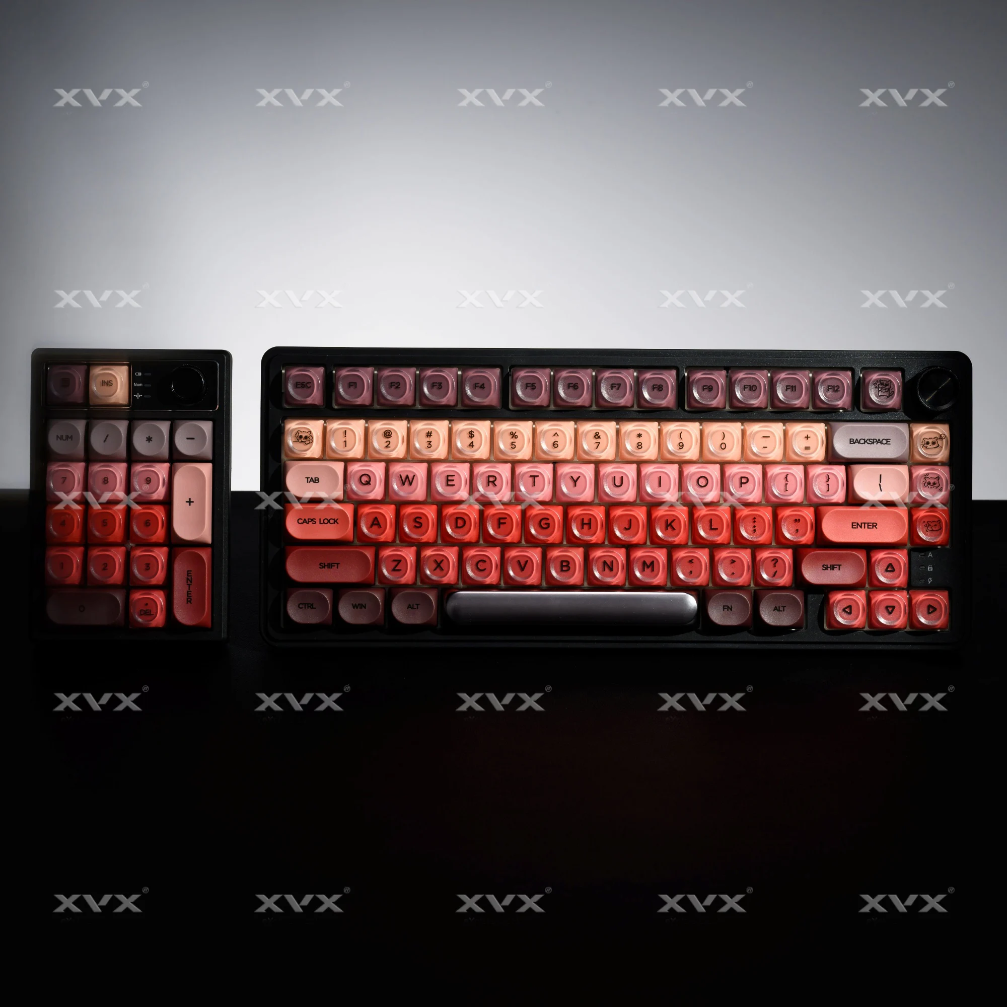 

Колпачки для клавиш XVX Berries HOA Profile, 132-клавишные колпачки для клавиш PBT + PC, совместимые 61/68/75/87/98/100