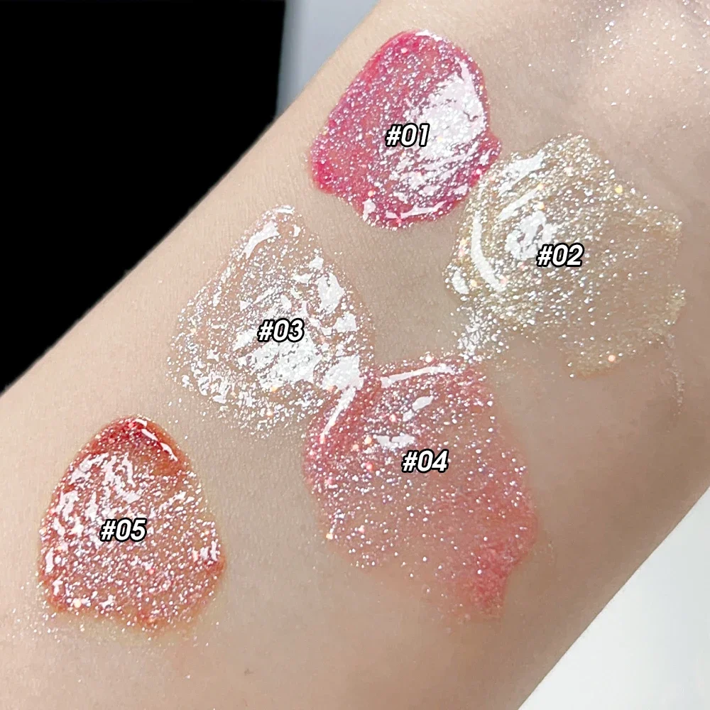 Hydraterende Sprankelende Glitter Lipgloss Blijvende Waterdichte Fijne Glinstering Water-Glanzende Vloeibare Lippenstift Sexy Lippen Make-Up Cosmetica