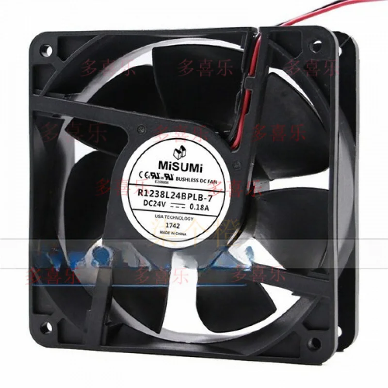 

ZMZM for MiSUMi R1238L24BPLB-7 24V 0.18A 12CM 12038 12CM Chassis Cooling Fan