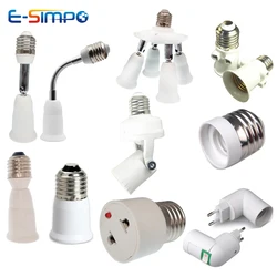 2pcs E27 to E27 3E27 4E27 E12 E17 IR Sense Rotatable AC Outlet Plug LED CFL Lamp Holder Converter Light Socket Bulb Base Adapter