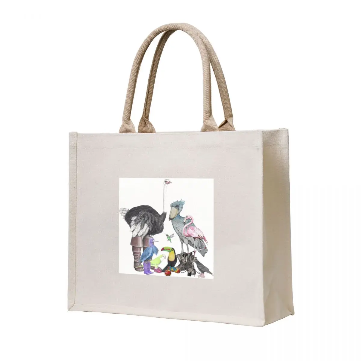 

Birds in shoes Tote Bag Large bags for women women bag foldable reusable bag