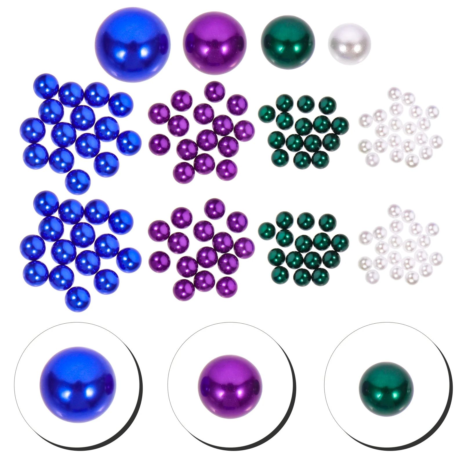 

300 Pcs Imitation Pearls Vase Decor Decorate for Crafts Abs Vases Filler Beads No Hole