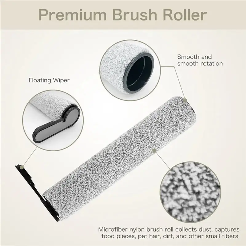 【PLAISIR】Roll Brush Roller Replacement Part For Roborock F25, F25 ACE, F25 RT, F25 LT, F25 ALT Wet And Dry Vacuum Cleaner Access