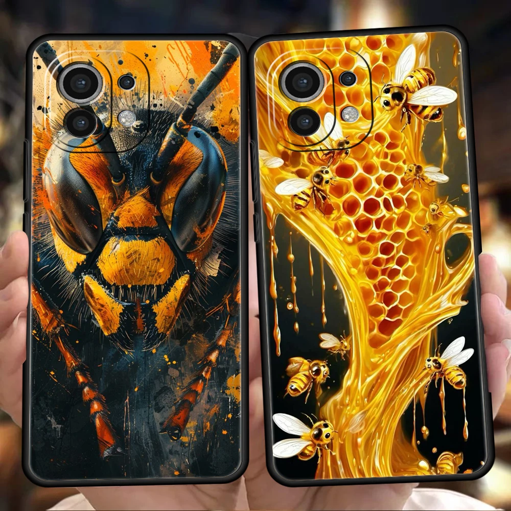 Bugs bees scientific decomposition Phone Case for Xiaomi Poco F6 F5 F4 F3 X6 X5 X4 X3 NFC M5 M4 M3 C51 C50 C55 GT Soft TPU Capas