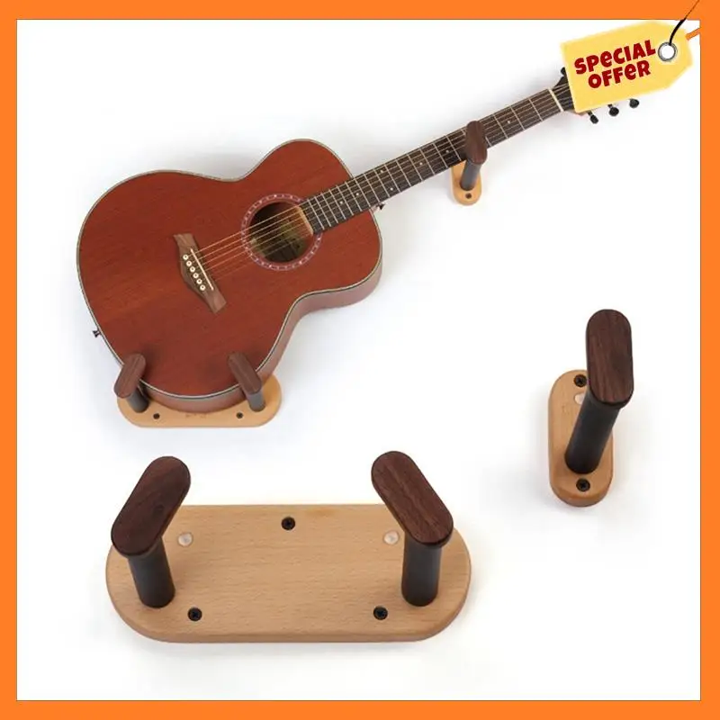 

AD08-Acoustic Guitar Wall Bracket Solid Wood Split Electric Guitar Bracket Classical Bracket Violin Wall Bracket