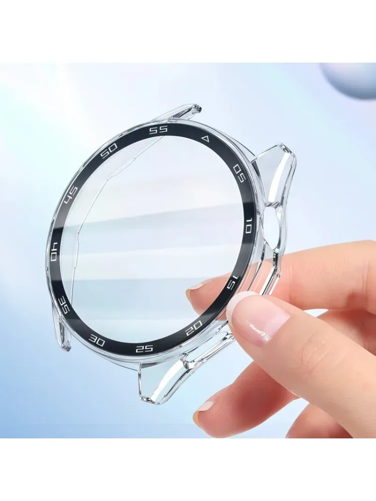 Gehärtetes Glas Uhrengehäuse für Huawei Watch GT6 46mm 41mm GT6 Pro Rundum-Displayschutz Harte PC-Stoßfänger-Hülle Zubehör