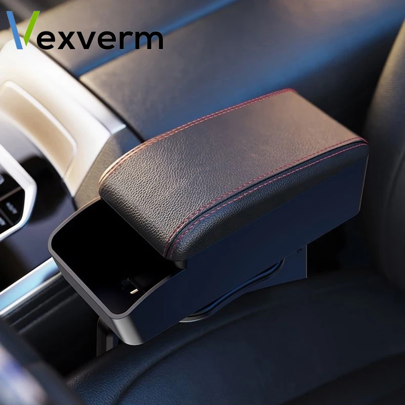 

Car Adjustable Armrest Box Elbow Support Car Center Console Car Storage Box Auto Seat Gap Organizer Phone Holder Arm Rest