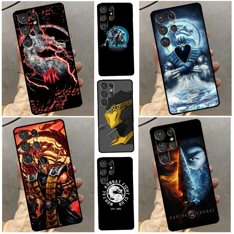 Scorpion Zero Sub Mortal Kombat Case For Samsung Galaxy S23 Ultra S22 Ultra S20 FE S21 FE Note 10 20 S8 S9 S10 Plus Cover