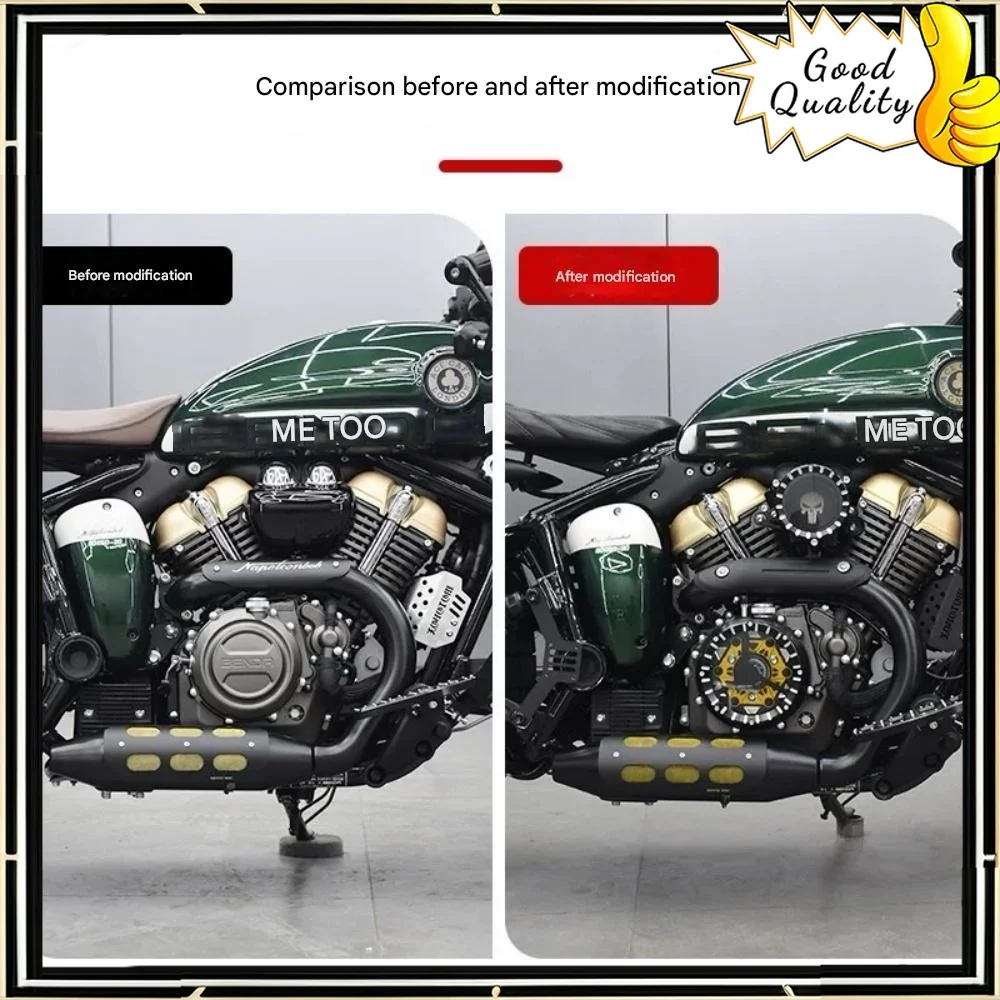 

For BENDA Napoleonbob 250 custom transparent clutch cover air filter decorative cover air filter engine side cover accessories
