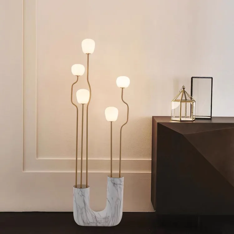 Modern Simple Light Luxury Resin Decorative Floor Lamp, Living Room Bedroom Bedside Lamp Design Sense, Vertical Floor Lamp Next