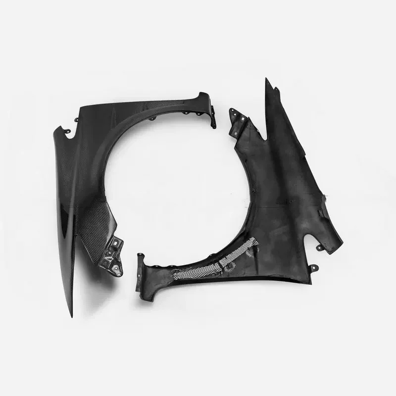 For Honda civic 9th modified front Fender Flares Arch Wheel Eyebrow Protector Mudguard Sticker carbon fiber