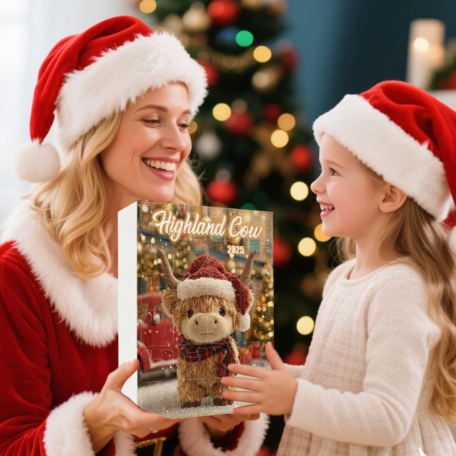 أضواء البطارية مع الموقت لأكاليل البقر تقويم القدوم تشريح عيد الميلاد العد التنازلي قلادة تحتوي على 24 مؤقت رقمي