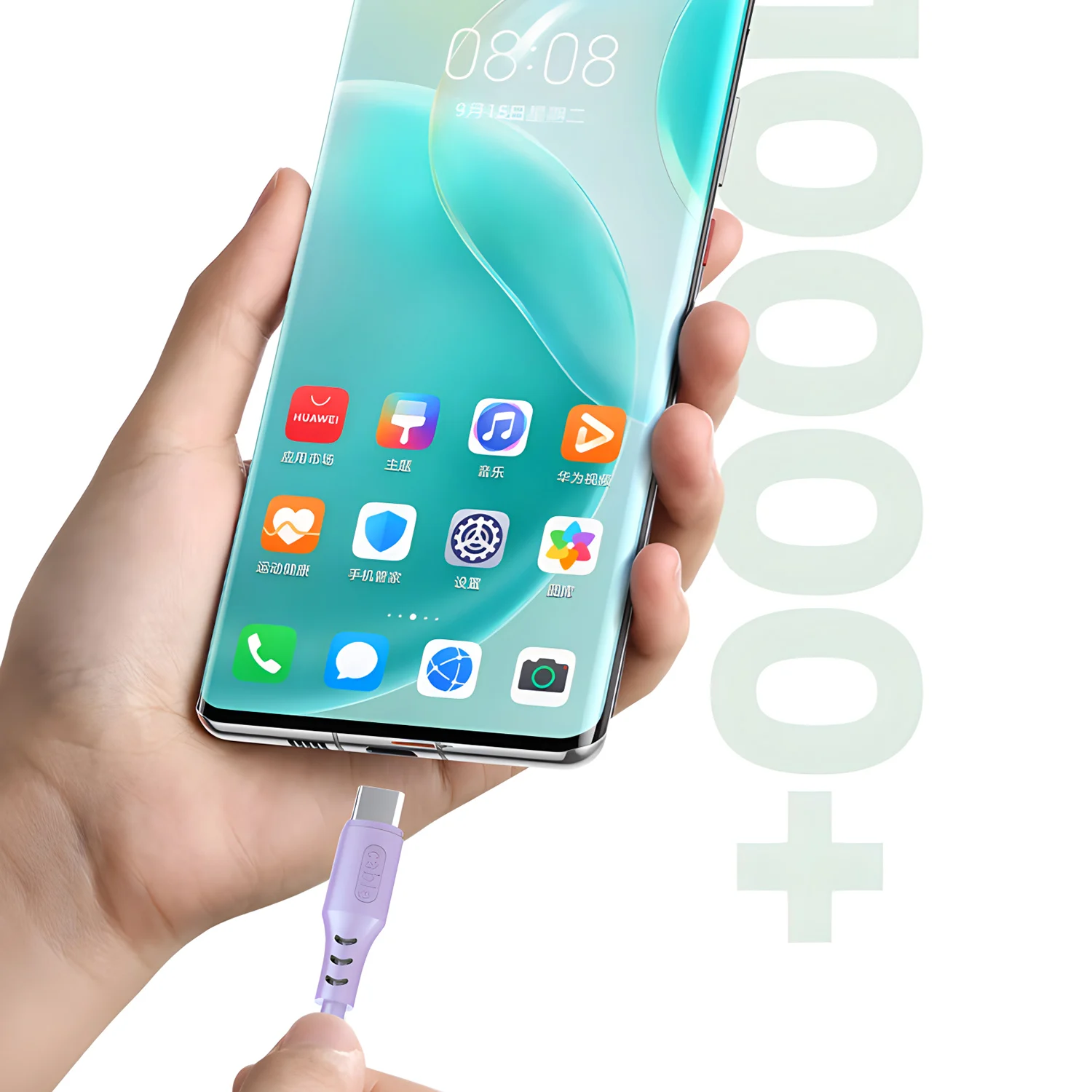 كابل بيانات 3 في 1 للشحن السريع بطول 1.2 متر USB إلى النوع C Micro IOS مناسب لهاتف IPhone Samsung Xiaomi Redmi Poco كابل شحن سريع