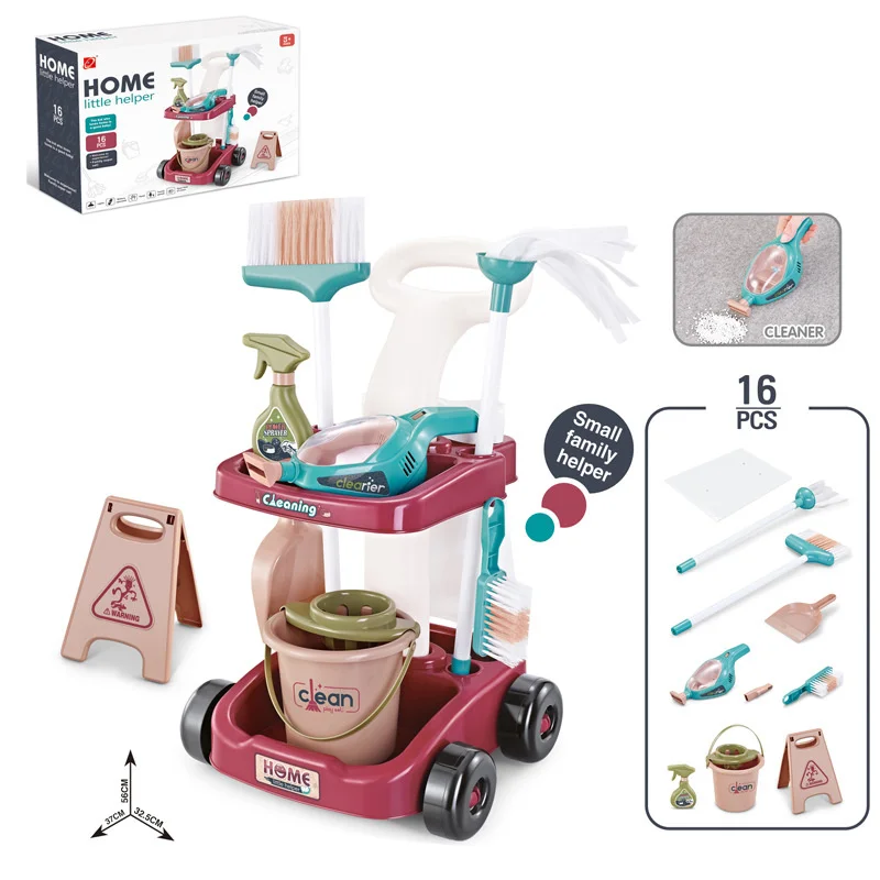 Children Pretend Play Kitchen Toys Simulation Housekeeping Sweeping Cosmetic Simulated vacuum cleaner Cleaning Model Toys